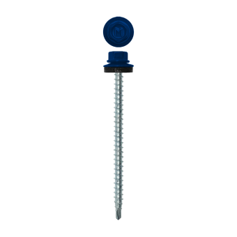 картинка Саморез кровельный Daxmer 4,8х70 (100шт) сверло №1 RAL 5002 Центр Кровли