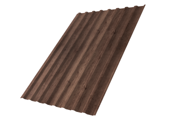 фото Профнастил С20B 0,45 Print Premium Almond Wood Fresh Центр Кровли картинка Профнастил С20B 0,45 Print Premium Almond Wood Fresh Центр Кровли
