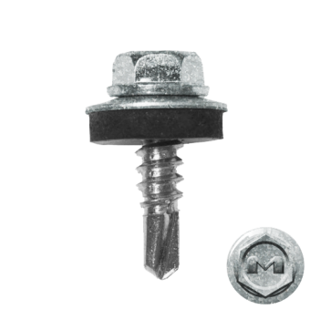 фото Саморез по металлу Daxmer 5,5х19 (250шт) сверло №3 цинк Центр Кровли картинка Саморез по металлу Daxmer 5,5х19 (250шт) сверло №3 цинк Центр Кровли