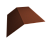 Планка конька плоского190х190 0,5 Satin с пленкой RAL 8004 терракота (2м) Центр Кровли