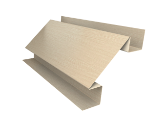 картинка Планка угла внутреннего сложного БХ new 0,45 Print Elite Milky Wood TwinColor (2м) Центр Кровли