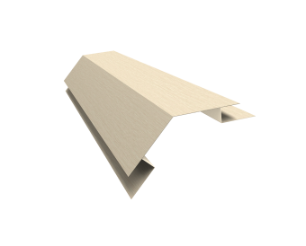 картинка Угол внешний сложный 75х75 135 градусов 0,45 Print Elite Milky Wood TwinColor (2м) Центр Кровли