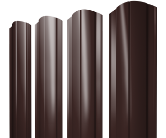 фото Штакетник Круглый фигурный 0,5 GreenCoat Pural BT RR 887 шоколадно-коричневый (RAL 8017 шоколад) Центр Кровли картинка Штакетник Круглый фигурный 0,5 GreenCoat Pural BT RR 887 шоколадно-коричневый (RAL 8017 шоколад) Центр Кровли