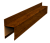 Планка опорная составная внешняя для забора жалюзи Palermo 0,45 Print Premium Golden Wood Intense FTC (2м) Центр Кровли