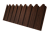 Профнастил С20A фигурный 0,45 Print Elite Choco Wood TwinColor Центр Кровли