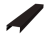 Крышка 30х20 жалюзи Texas 0,5 Satin RAL 9005 черный (2,5м) Центр Кровли