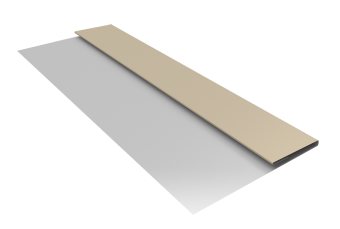 картинка Планка стартовая БХ new 0,5 Satin с пленкой RAL 1015 светлая слоновая кость (3м) Центр Кровли