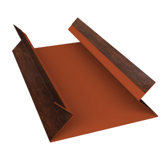 фото Планка угла внутреннего составная верхняя 0,45 Print Premium Cherry Wood Dark FTC (3м) Центр Кровли картинка Планка угла внутреннего составная верхняя 0,45 Print Premium Cherry Wood Dark FTC (3м) Центр Кровли