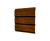 Софит металлический полная перфорация 0,45 Print-Double Premium с пленкой Golden Wood Intense F Центр Кровли