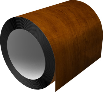 фото Отмотка Grand Line с внутренним диаметром намотки 500мм 0,4 Print Premium с пленкой Golden Wood Intense FTC Центр Кровли картинка Отмотка Grand Line с внутренним диаметром намотки 500мм 0,4 Print Premium с пленкой Golden Wood Intense FTC Центр Кровли