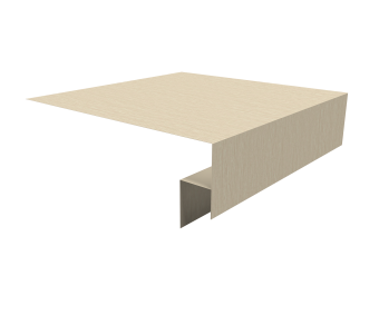 картинка Планка околооконная сложная Экобрус Grand Line 250х50х25 0,45 Print Elite Milky Wood TwinColor (3м) Центр Кровли