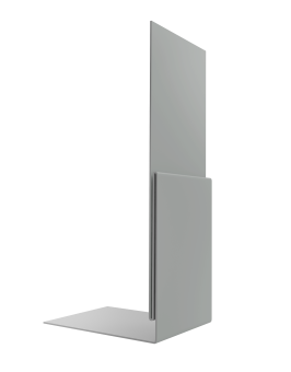 картинка Планка приемная оконная 0,45 PE с пленкой RAL 9006 бело-алюминиевый (2м) Центр Кровли