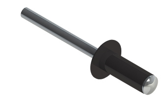 картинка Заклёпка вытяжная Daxmer 4,0х12 RAL 8019 (500шт) сталь/сталь Центр Кровли