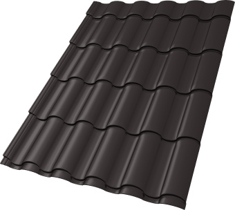 фото Профиль волновой "Кредо" ("Kredo") 0,5 GreenCoat Pural БТ матовый RR 32 темно-коричневый (RAL 8019 серо-коричневый) Центр Кровли картинка Профиль волновой "Кредо" ("Kredo") 0,5 GreenCoat Pural БТ матовый RR 32 темно-коричневый (RAL 8019 серо-коричневый) Центр Кровли