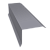 Планка торцевая 80х100 0,5 Satin с пленкой RAL 7004 сигнальный серый (3м) Центр Кровли