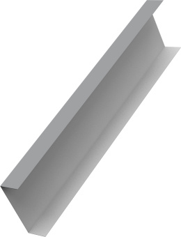 картинка Декоративная накладка на столб универсальная 60х60 для забора жалюзи Grand Line 0,5 ПЭ слим RAL 7004 сигнальный серый (2,5м) Центр Кровли