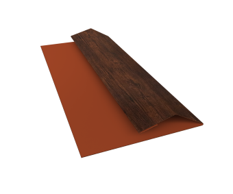 картинка Планка финишная БХ new 0,45 Print Premium Cherry Wood Dark FTC (3м) Центр Кровли