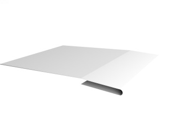 картинка Планка начальная 0,5 Satin с пленкой RAL 9003 сигнальный белый (2м) Центр Кровли