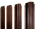 Штакетник П-образный B фигурный 0,45 Print-Double Premium Cherry Wood Fresh Центр Кровли