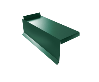 картинка Планка торцевая сегментная Квадро профи Левая 0,5 Satin RAL 6005 зеленый мох Центр Кровли