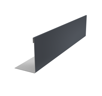 картинка Нащельник 125 Texas 25х35 0,5 Satin RAL 7024 мокрый асфальт (L2,0) Центр Кровли