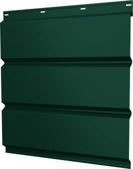 картинка Софит металлический Классик v02 Grand Line без перфорации 0,45 PE с пленкой RAL 6005 зеленый мох Центр Кровли