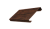 Ламель лицевая 125 забора жалюзи Texas 0,45 Print-Double Premium с пленкой Cherry Wood Dark F Центр Кровли