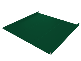 картинка Фальц двойной стоячий Line Grand Line 0,5 Satin Matt TX с пленкой на замках RAL 6005 зеленый мох Центр Кровли