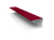 Планка П-образная завершающая сложная (КД) 0,45 PE с пленкой RAL 3003 рубиново-красный (2м) Центр Кровли