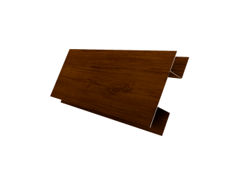 картинка Планка H-образная БХ new 0,45 Print-Double Premium Golden Wood Intense F (2м) Центр Кровли