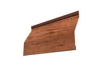 картинка Ламель забора жалюзи Milan Slim 0,45 Print Premium с пленкой Rowan Wood Intense FTC Центр Кровли
