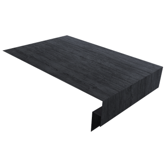 картинка Планка околооконная сложная 250х50х12 (j-фаска) 0,45 Print Premium Grey Wood TwinColor (3м) Центр Кровли