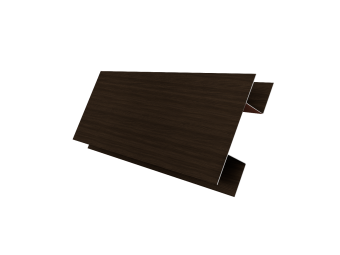 фото Планка H-образная Экобрус 0,45 Print Elite Coffee Wood TwinColor (3м) Центр Кровли картинка Планка H-образная Экобрус 0,45 Print Elite Coffee Wood TwinColor (3м) Центр Кровли
