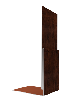 картинка Планка приемная оконная 0,45 Print Elite Cherry Wood TwinColor (2м) Центр Кровли