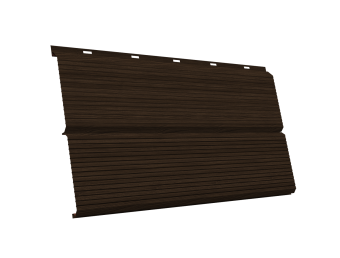 картинка ЭкоБрус 0,345 Gofr 0,45 Print Elite Coffee Wood TwinColor Центр Кровли
