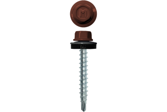 картинка Саморез кровельный Daxmer 4,8х29 RAL 8004 (250) сверло №1 Центр Кровли