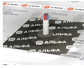 картинка Манжета уплотнительная ТехноНиколь Альфапайп Протект L самоклеящаяся (коробка 10шт) Центр Кровли