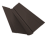 Планка ендовы верхней фигурной 150x150 0,45 Drap ST RR 32 темно-коричневый (3м) Центр Кровли
