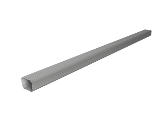 картинка Труба гофрированная Vortex Lite 76х102х3000мм PE RAL 9006 бело-алюминиевый Центр Кровли