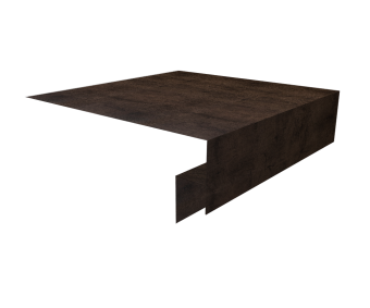 картинка Планка околооконная сложная БХ new 250х50х27 (j-фаска) 0,45 Print-Double Premium Antique Wood (2м) Центр Кровли