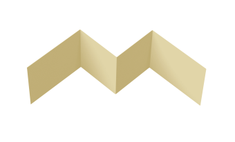 картинка Угол внутренний фибросайдинга 0,4 PE с пленкой RAL 1014 слоновая кость (3м) Центр Кровли