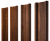 Штакетник М-образный А с прямым резом 0,45 Print-Double Premium Golden Wood Fresh Центр Кровли