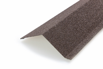 картинка Планка карнизная большая для композитной черепицы Grand Line шоколад (1,25м) Центр Кровли