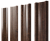 Штакетник М-образный В с прямым резом 0,45 Print Premium Antique Wood TwinColor Центр Кровли