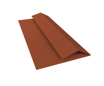 картинка Планка финишная БХ new 0,5 Velur X RAL 8004 терракота (3м) Центр Кровли
