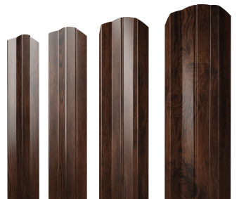 фото Штакетник М-образный А фигурный 0,45 Print Elite Cherry Wood TwinColor Центр Кровли картинка Штакетник М-образный А фигурный 0,45 Print Elite Cherry Wood TwinColor Центр Кровли