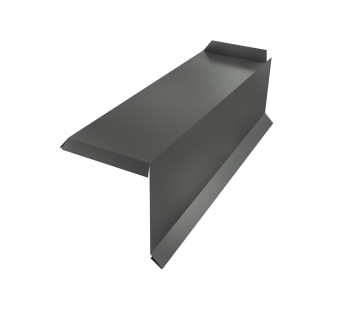 картинка Планка торцевая сегментная 20мм Правая 0,45 PE с пленкой RAL 7005 мышино-серый Центр Кровли