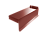 Планка торцевая сегментная Квадро профи Правая стартовая 0,45 PE RAL 3009 оксидно-красный Центр Кровли