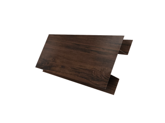 картинка Планка H-образная Экобрус 0,45 Print Elite с пленкой Cherry Wood TwinColor (2м) Центр Кровли