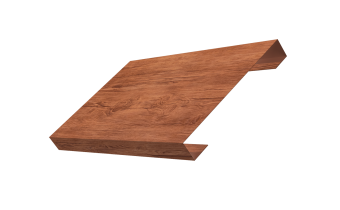 картинка Ламель лицевая 150 забора жалюзи Texas 0,45 Print Premium с пленкой Rowan Wood Intense FTC Центр Кровли